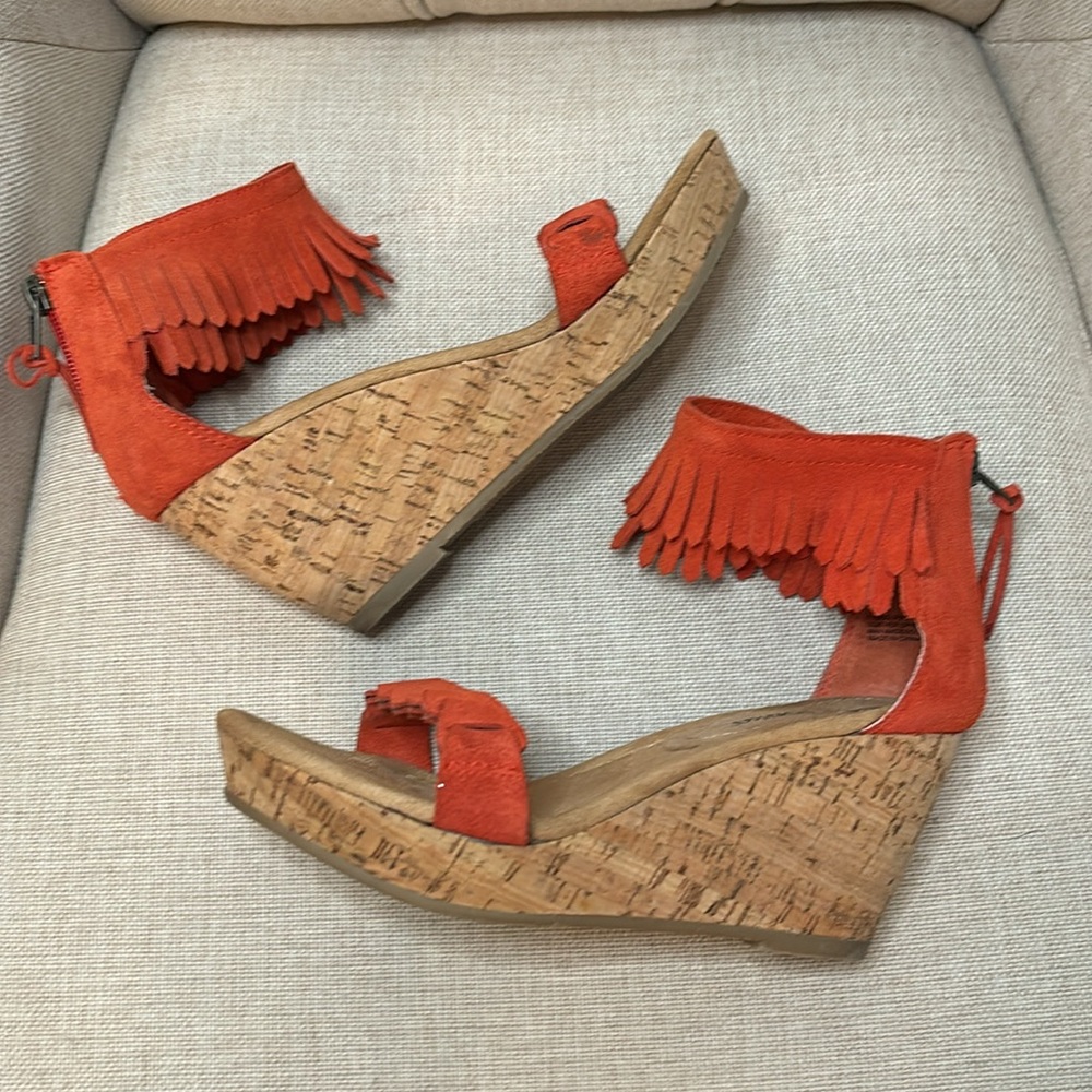 Minnetonka suede wedges